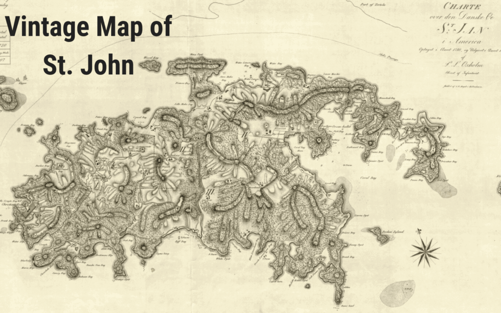 Vintage map of St. John
